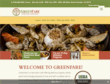 Tablet Screenshot of greenfare.com